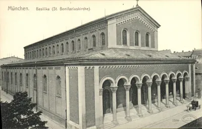 München. Basilika (St. Bonifaziuskirche) — éditeur Museum Thüringen A.-G., n° 2556