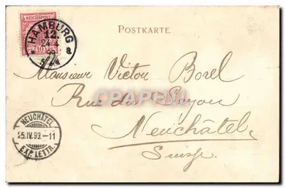 Hamburg — Schwimmende Zollhütte am Brooktorhafen — éditeur: Dr. Trankler (Cipzig) n° 450 — Verso