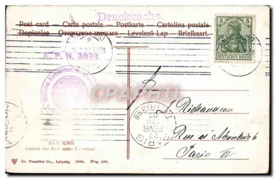 Sala do Raisin — Sala do Raisin — Dr. Trenkler Co., Leipzig — Verso