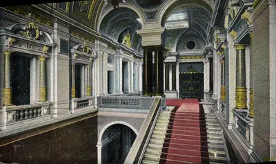 Interior do Rathaus — Salão das escadas — Dr. Tronkler, Leipzig, n° 401