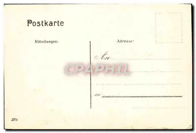 Goethe und seine Eltern — Vue du Goethehaus à Francfort-sur-le-Main — éditeur : Gruss aus dem Goethehaus Frankfurt a/M. — Verso