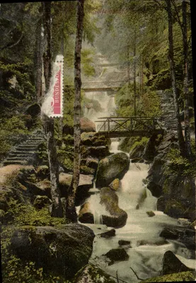Bilhete postal antigo Cachoeira