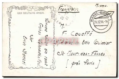 Rhens. Stare bramie z Rathaus — Fot. F. G. Zeitz Nr. 1658 — Rewers