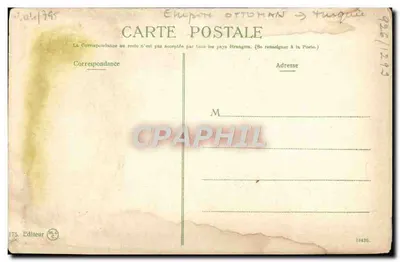 Mahmoud Cheuket Pacha — Généralissime de l'Empire Ottoman — éditeur Libéré — Verso