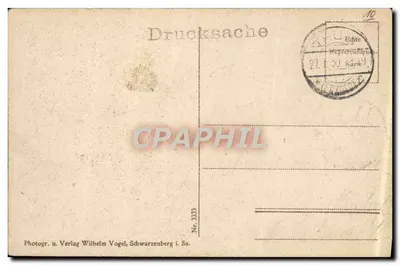 Vue aérienne de Kärky — Forêt et village — Photogr. u. Verlag Wilhelm Vogel, Schwarzenberg i. Sa. Nr. 3333 — Verso