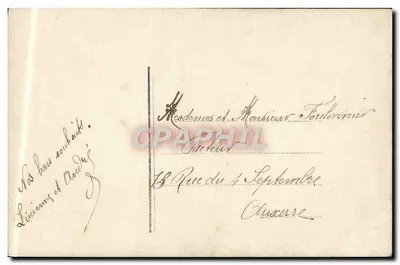 Criança oferecendo flores a uma mulher — Lembrança Afetuosa — R. n° 103 — Verso