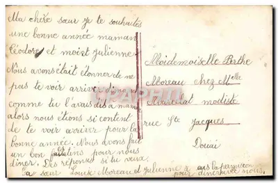 Mulher jovem com véu — Boa Ano — Opéra, n° 6676 — Verso
