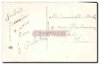 Um casal apaixonado — cena romântica — editor Mosange, n°761 — Verso