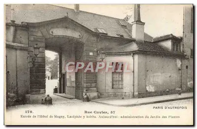 Entrada do Hôtel de Magny — Rue Cuvier, 57 — Paris d'autrefois