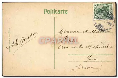 MOSBACH — Mercado — editor S. Borch, Némbach — Verso