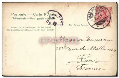 Bad Neuheim — vista panorâmica — editor União Postal Universal — Verso