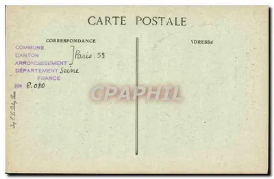 París de antaño — Rue Saint-Médard, vieja calle del siglo XVI, barrio de las Mouffettes — editor C. L. G. — Reverso