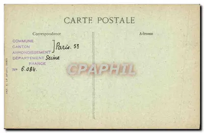 Rue Censler, 15 — Fut caserne del XVIII secolo — Imp. L. C. Man, Parigi — Verso