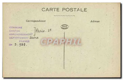 Rue des Archives, 45 — Antigamente Convento dos Padres da Misericórdia — Coleção Maussang — Verso