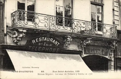 Restaurante Maison Dalat — Rue Saint-Antoine, 133 — Coleção Maussang, n°89