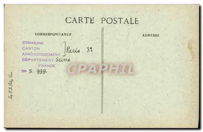 Entrada do Hotel do Marquês de Boulainvilliers — Rue Charlot, 57 — Paris d'Autrefois, n° 199 — Verso