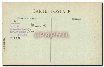Paris de outrora — Rue de la Reynie (1248) — J. & L. Sallaberry, Paris — Verso