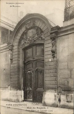 Rue du Regard, 1 — Pequeno Hotel de Verrue (1700) — de Maussang