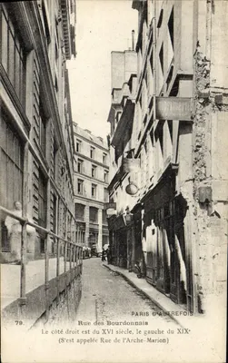 Rua dos Bourdonnais — Paris d'outro tempo — editor desconhecido, n° 79