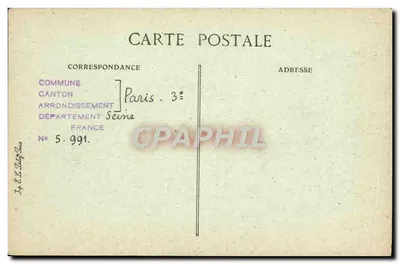 Rue des Francs-Bourgeois, 56 — Hotel Romery, que se tornou Hotel de Breteuil (século xviii) — Paris d'Autrefois, n° 132 — Verso