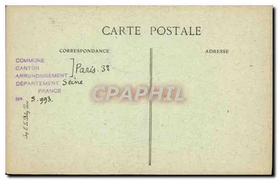 Hôtel des Parlementaires — Rue des Lions-Saint-Paul, 3 — Paris D'Autrefois, n°120 — Achterkant