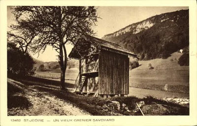St-Jeoire — Um velho celeiro savoês — Coleção La Savoie, n° 13482