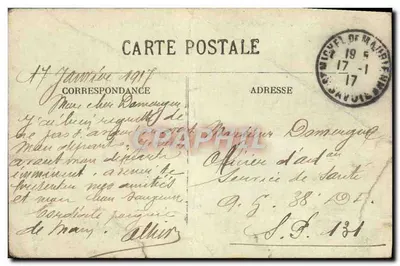 Cartolina d'epoca Environs de St Michel de Maurienne Valloires Le lac des rochilles — Verso