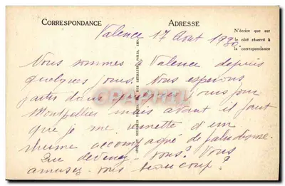 Valence — Bulwar Bancel i monumentalna fontanna — LL — Rewers