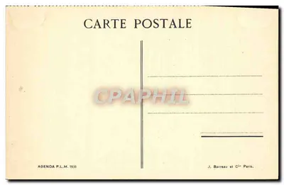 Hte Savoie — Environs de Combloux : Megève — Agenda P.L.M. 1931 — Verso