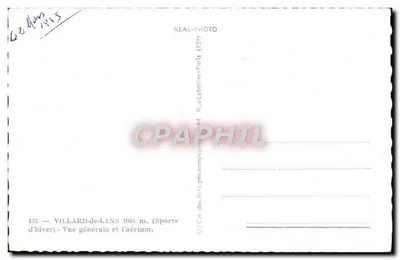Villard-de-Lans — Ogólny widok i aérium — REAL-PHOTO — Rewers