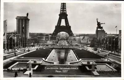 Wystawa Międzynarodowa w Paryżu 1937 — Ogólny widok z Trocadéro — H. CHIPAT, Boulogne-sur-Seine