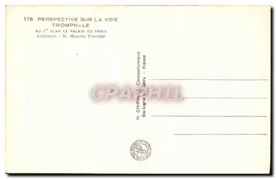 Exposición Internacional de París 1937 — Vista del Palacio del Frío — H. CHIAPAU, Boulogne-sur-Seine — Reverso