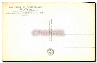 Porta da Alma — Exposição Internacional de Paris 1937 — H. CHIAPPHIL — Verso