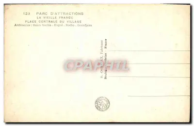 Wystawa Międzynarodowa w Paryżu 1937 — Park Atrakcji La Vieille France — H. Chikault, Boulogne-sur-Seine — Rewers