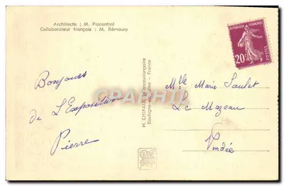 Pavillon de l'Italie — Międzynarodowa Wystawa Paryż 1937 — H. CHIPAUD, n°85 — Rewers