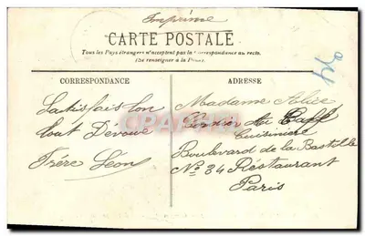 Campement Touareg — Exposition Coloniale 1907 — Éditeur LL — Verso