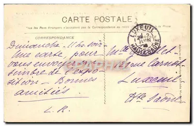 Kolonialausstellung, Pavillon der Wälder Algeriens — Paris, 1908 — Rückseite