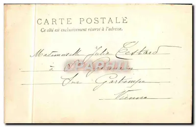 Poitiers — O Palácio de Justiça — CL. GALERIES PARISIENNES n°5 — Verso