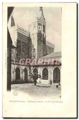 Ligugé (Vienne) - A Abadia Saint-Martin - A Torre da Hora — L. Balotchan, Fot. Poffiers - 4