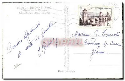Castelo de La Cigogne — Sissonne (Aisne) — Editora: Coleção Nardon — Verso