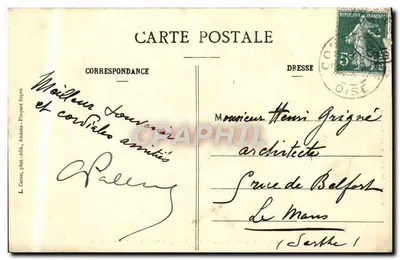 Amiens - Katedra - Życie św. Jakuba — L. Carano, fot. i wyd., Amiens (depôt) nr 365 — Rewers