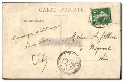 Albert (Somme) — A Basílica (Lado Leste) — G. Laong, em Albert — Verso