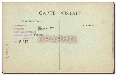 Paris d'autrefois — Rue du Jour, 25 — Ancienne Cure de Saint-Fustache — Coll. L. Ga — Verso