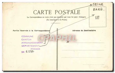 Fonte trazida da Egito por Lebass (1833) — 104, Avenue de Choisy — Verso