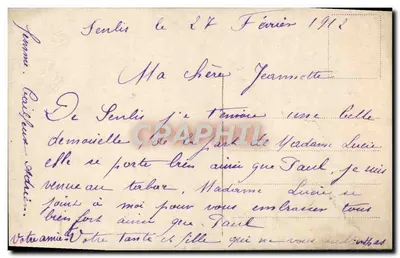 Jovem mulher com buquê de lilás — Genebra, Jefferouss — editor desconhecido — Verso