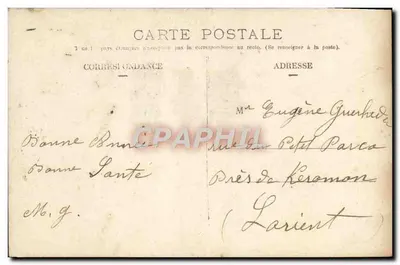 Festa do 1º de janeiro — 1909 — Sazerac, França — Verso