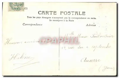 Uśmiechnięta florystka — Urodziny — LE NORMAND, nr 973 — Rewers