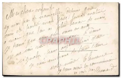 Stara pocztówka Fantaisie Kobieta — Rewers