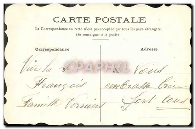 Flores — Desejos de Boas Festas — Carta postal — Verso