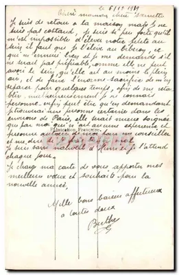 Arranjo de flores — Boa Ano — E.M. 432 — Verso